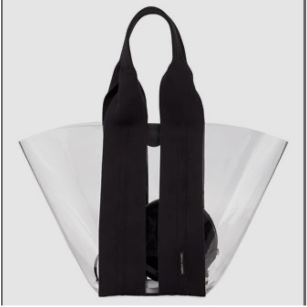 Rebeca Minkoff clear beach tote BLACK
